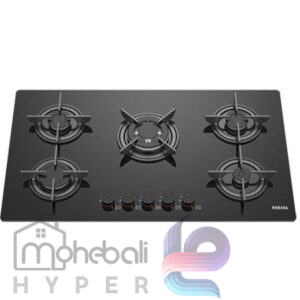 اجاق گاز پنج شعله شیشه ای روبینا مدل G903E 7 اجاق گاز پنج شعله شیشه ای روبینا مدل G903E